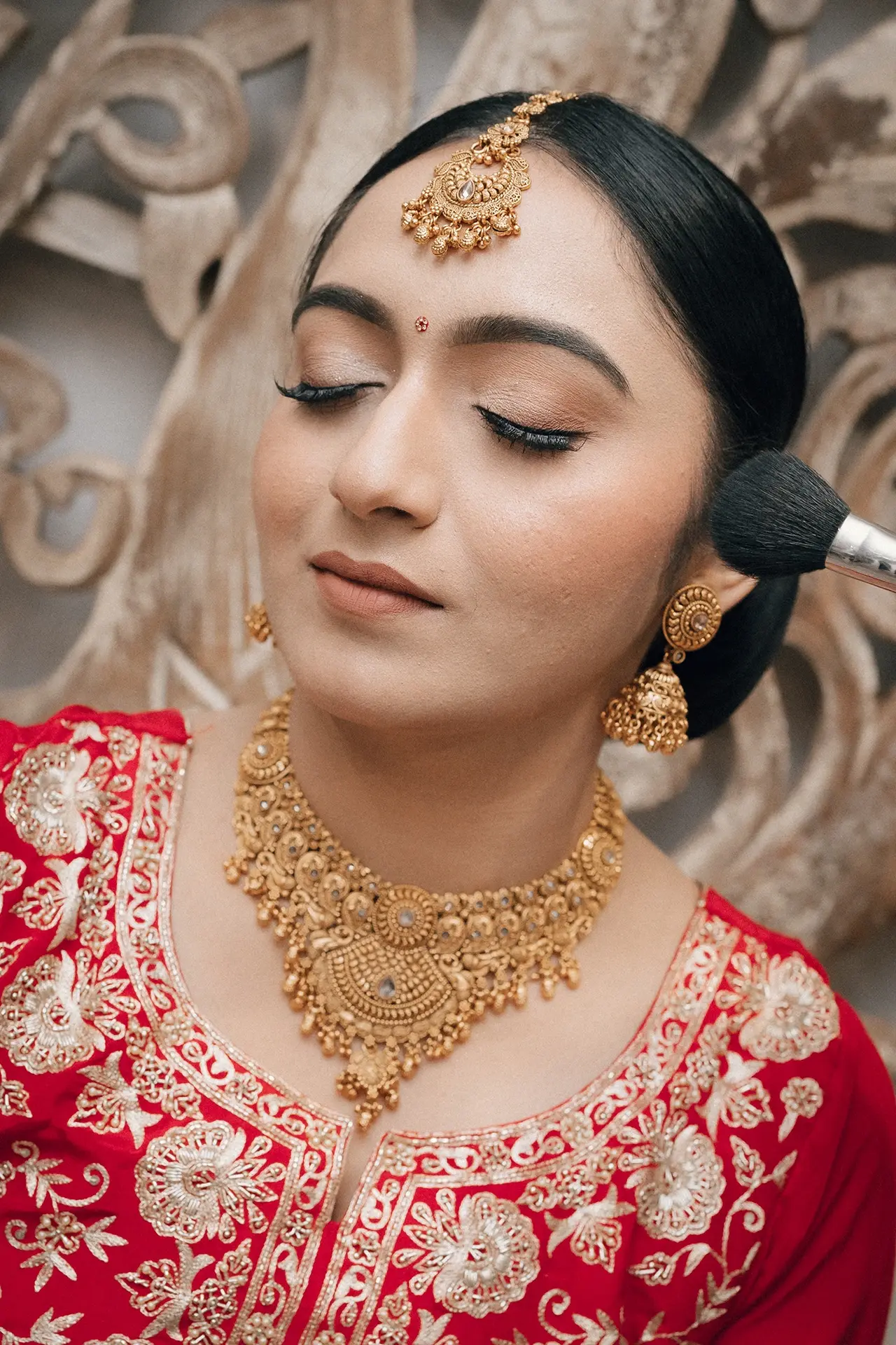 Punjabi bride getting ready in Melbourne