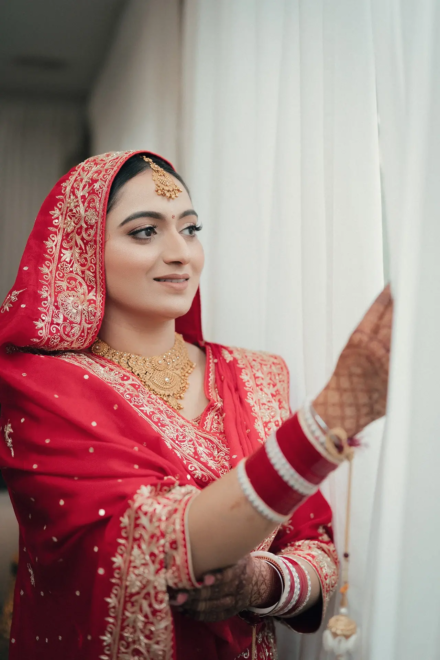 Punjabi bride getting ready in Melbourne