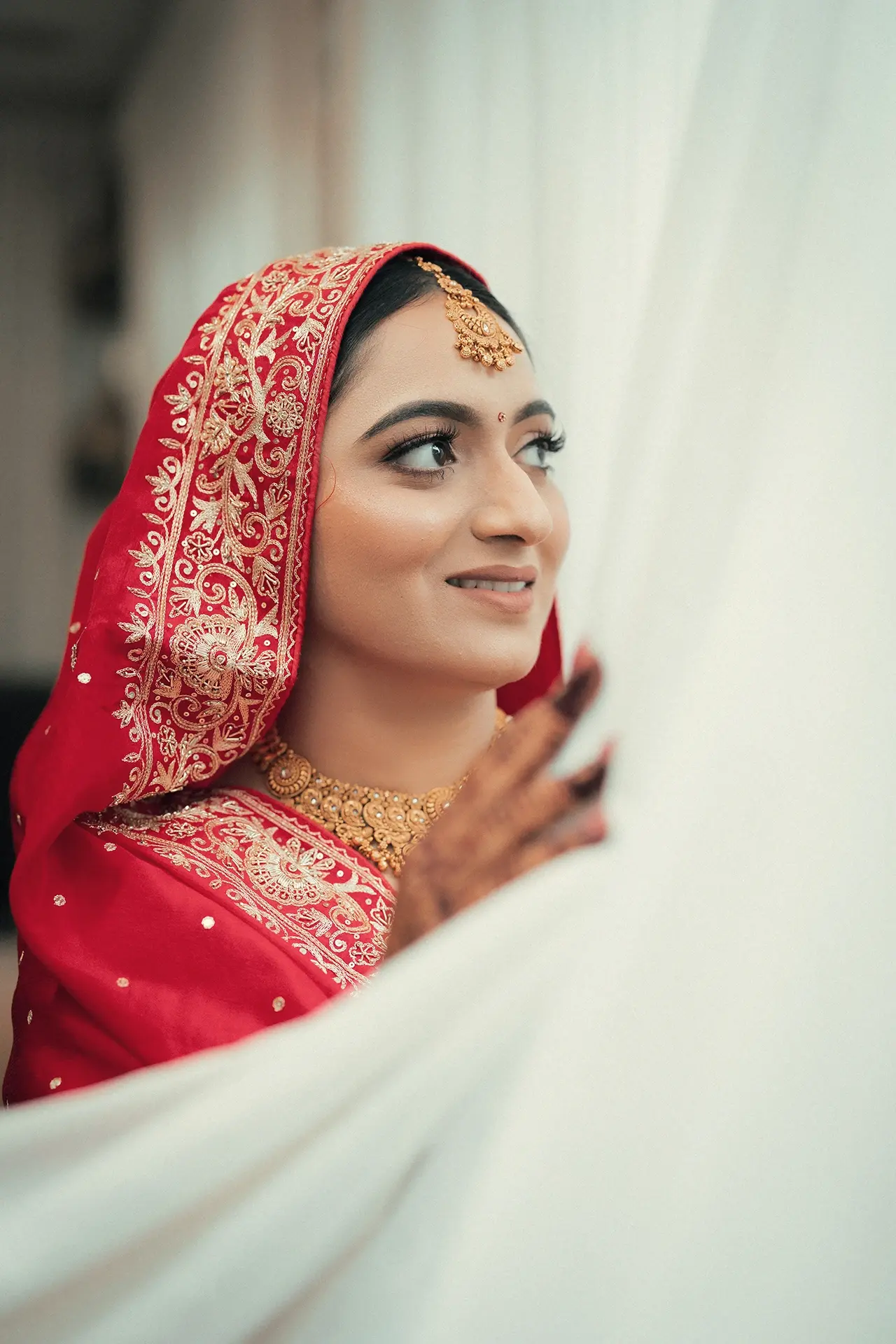 Punjabi bride getting ready in Melbourne