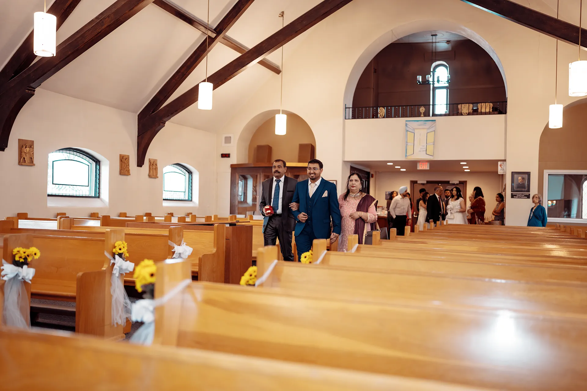 Bride and groom during a Catholic wedding ceremony in Melbourne