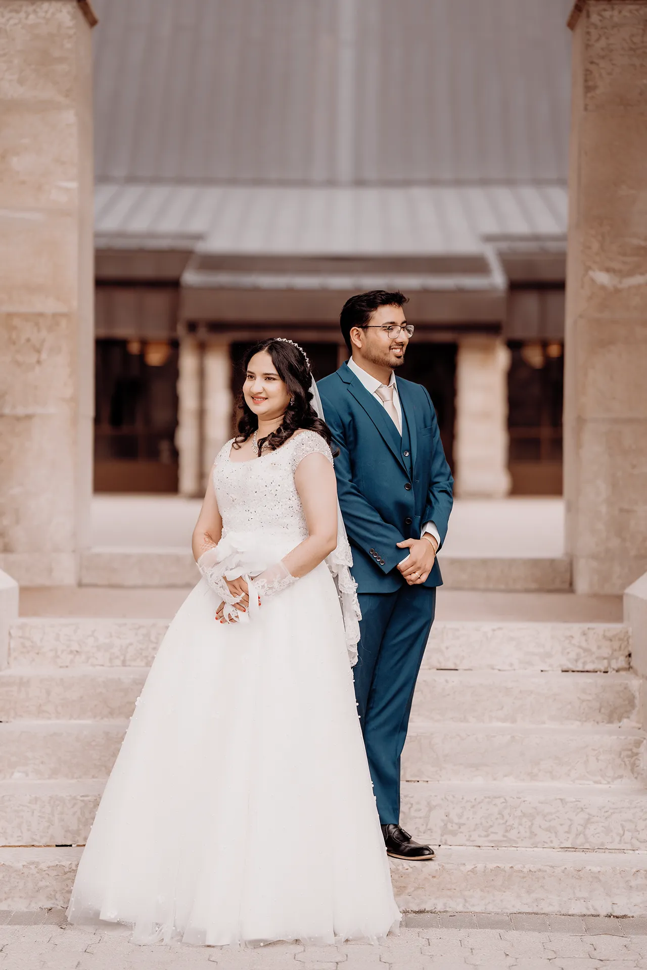 Bride and groom during a Catholic wedding ceremony in Melbourne