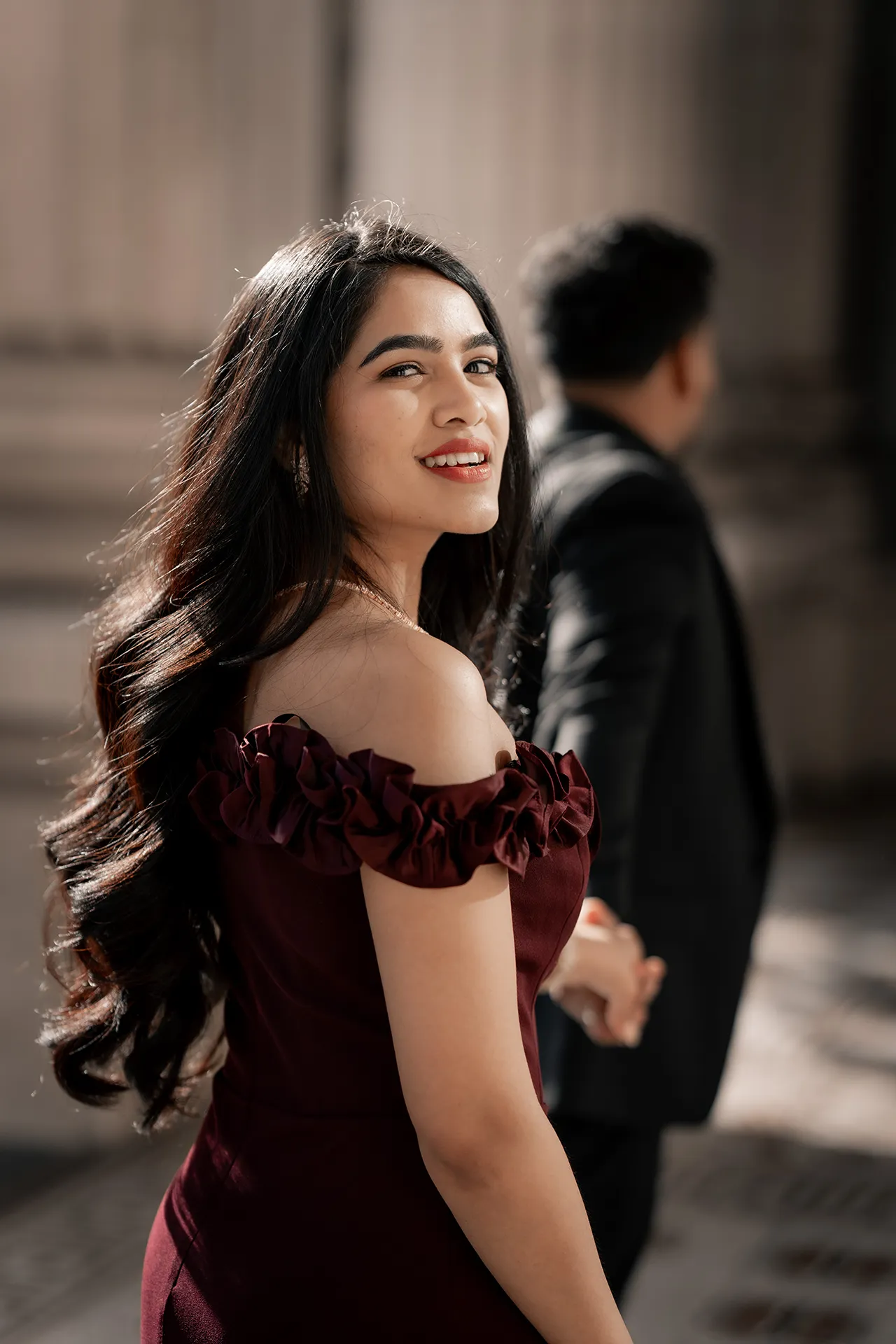 Cinematic pre-wedding photoshoot captured by Prismatic Studioz