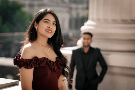 Cinematic pre-wedding photoshoot captured by Prismatic Studioz