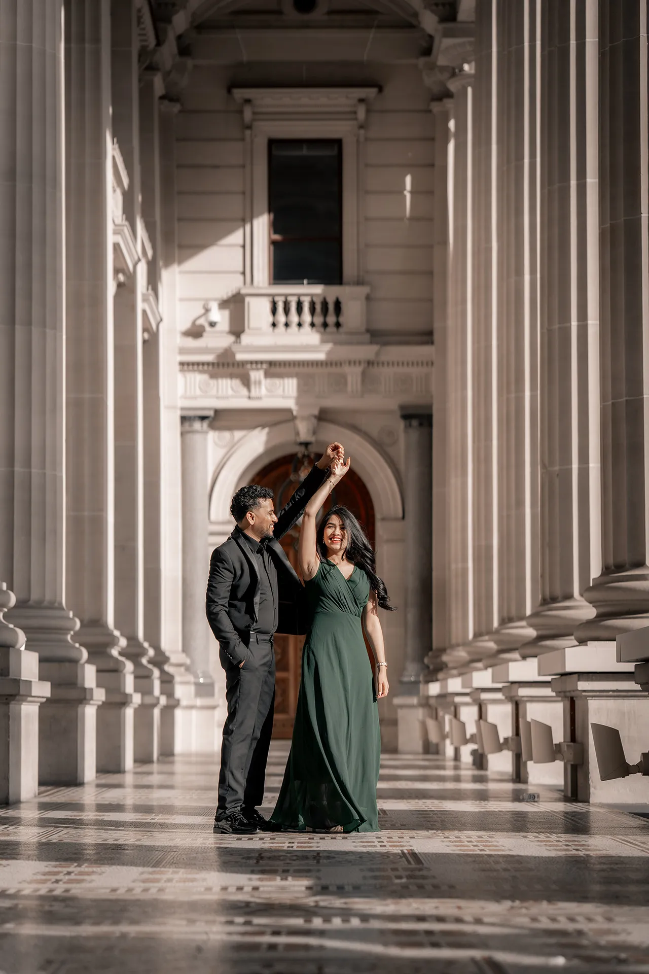 Cinematic pre-wedding photoshoot captured by Prismatic Studioz
